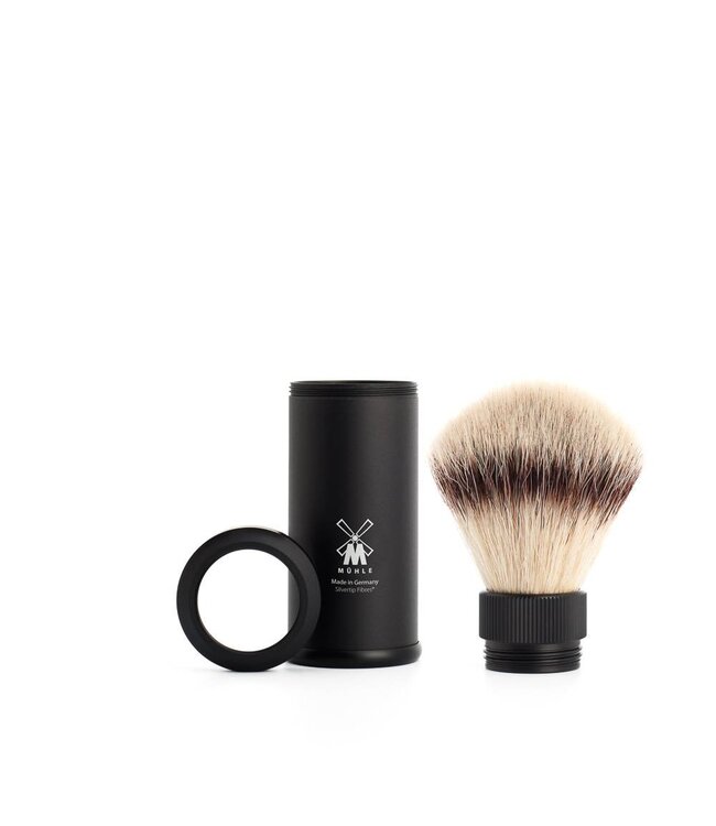 Muhle silvertip fibre reisscheerkwast - zwart