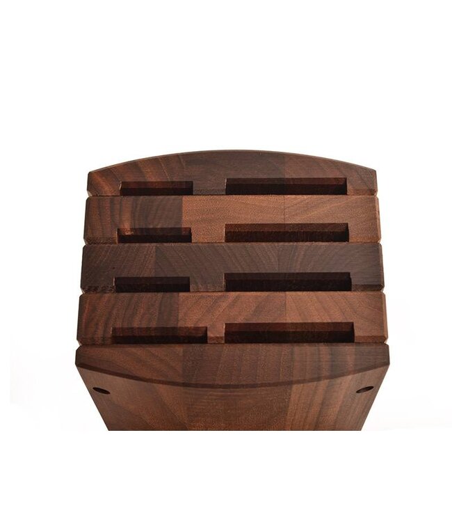 Kai messenblok in walnoothout voor 8 messen - DM 0810