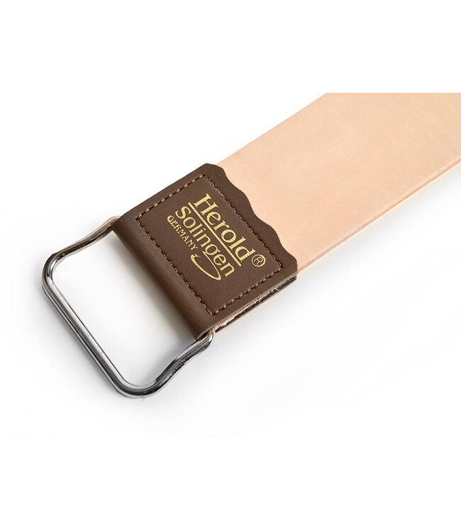 Herold rundslederen hangriem met canvaszijde