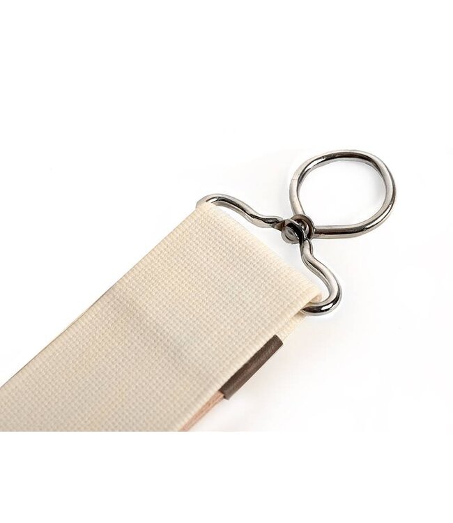 Herold rundslederen hangriem met canvaszijde