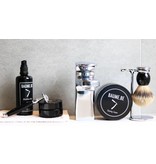 Muhle Sophist scheerset in zwart edelhars - Gillette® Mach3® - silvertip dassenhaar