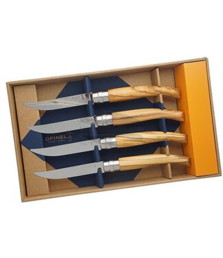 Opinel steakmessen Olijfhout Chic