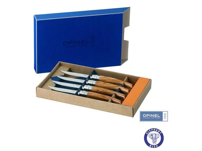 Opinel steakmessen Olijfhout Chic