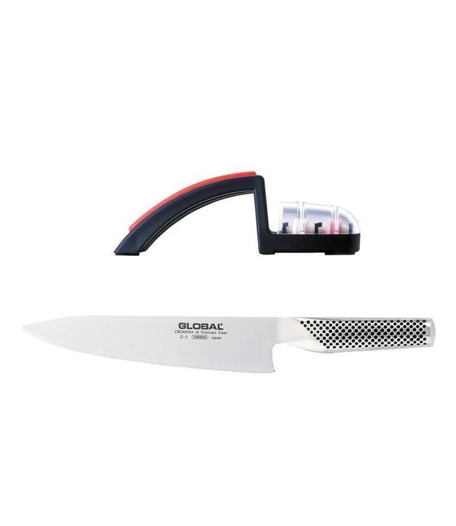 Global G-2 koksmes met  messenslijper