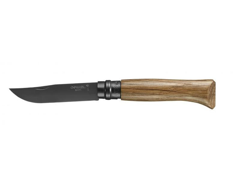 Opinel N°08 zwart met heft in eik