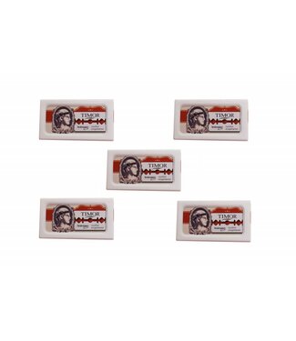 Timor 5 doosjes safety razors (50 mesjes)