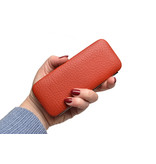 Dreiturm 5-delig etui met 2 scharen - terracotta leder (hardcase)