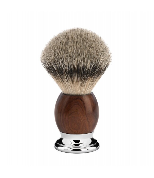 Muhle Sophist scheerset in ironwood - Gillette® Fusion5™ - kwast silvertip dassenhaar