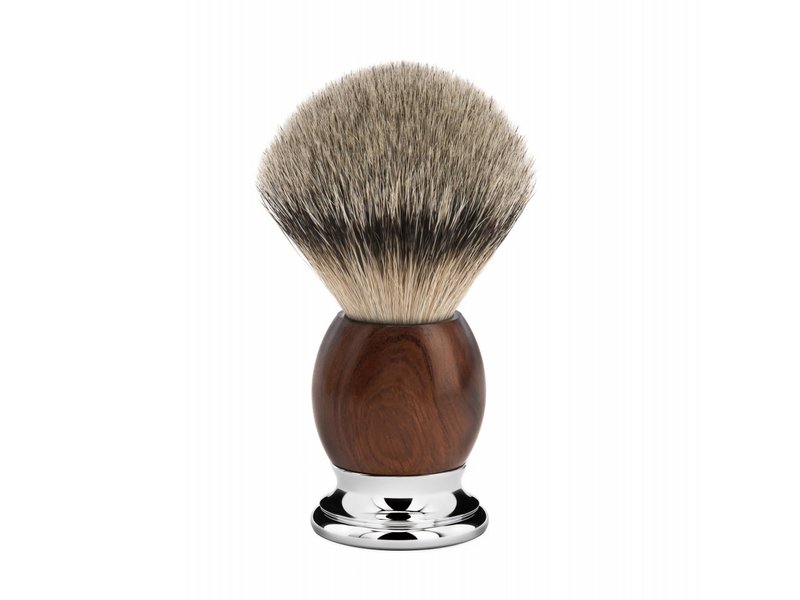 Muhle Sophist scheerset in ironwood - Gillette® Fusion5™ - kwast silvertip dassenhaar