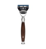 Muhle Sophist scheerset in ironwood - Gillette® Fusion5™ - kwast silvertip dassenhaar