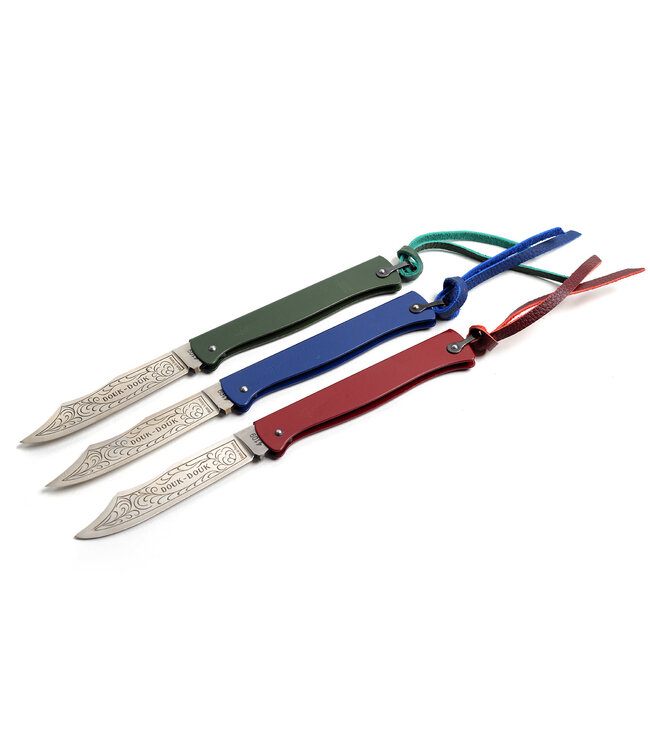 M.C.Cognet Douk-Douk groot rvs met etui en wetstaal