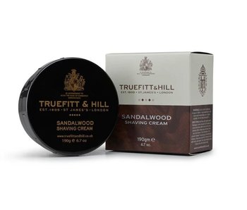 Truefitt & Hill scheercreme - Sandalwood - 190gram