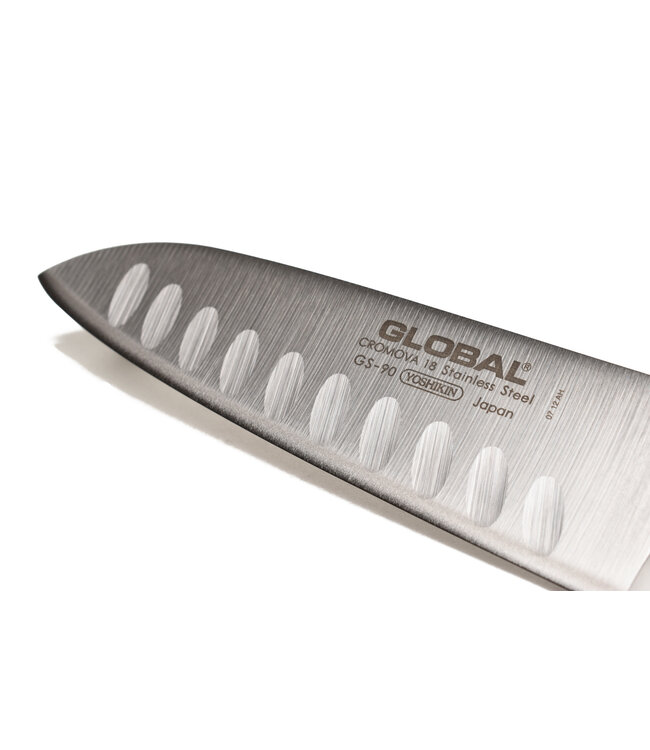Global GS-90 santoku met kuiltjes 13cm