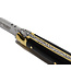 Laguiole en Aubrac 9cm geperste hoorn - messing eindstukken - glanzend
