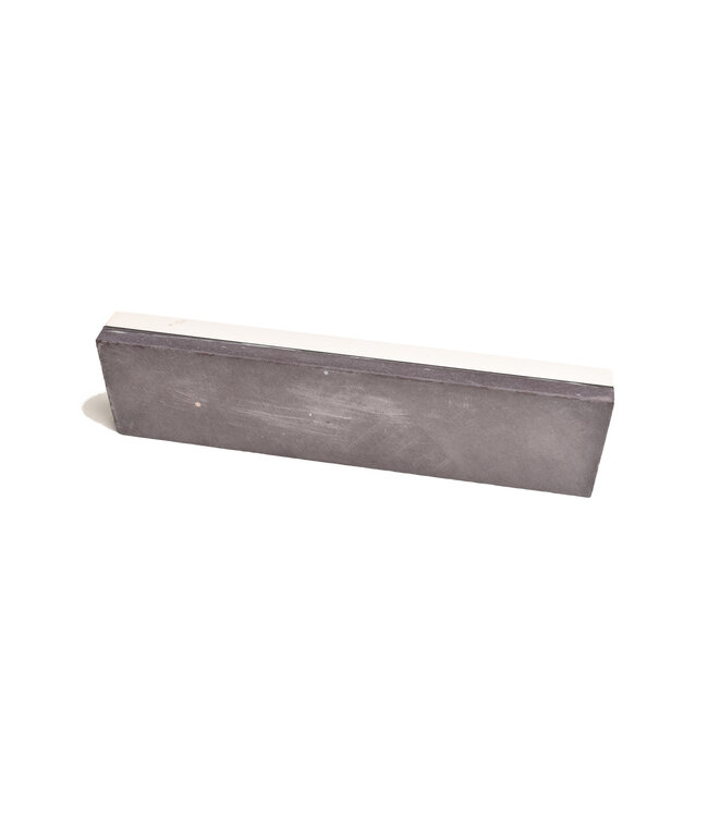 Ardennes-Coticules witte korundum steen / BBW combinatiesteen 20 x 5 cm