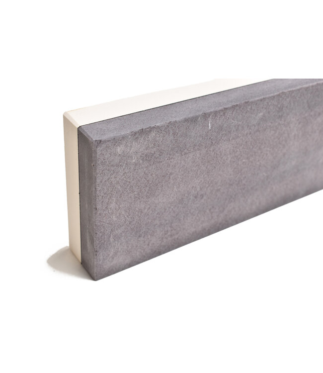 Ardennes-Coticules witte korundum steen / BBW combinatiesteen 20 x 6 cm