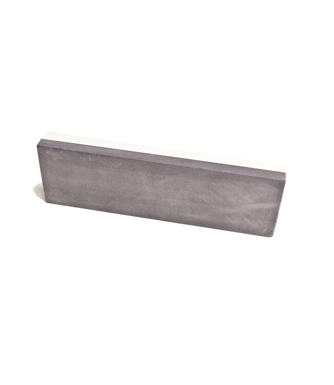 Ardennes-Coticules witte korundum steen / BBW combinatiesteen 25 x 6 cm
