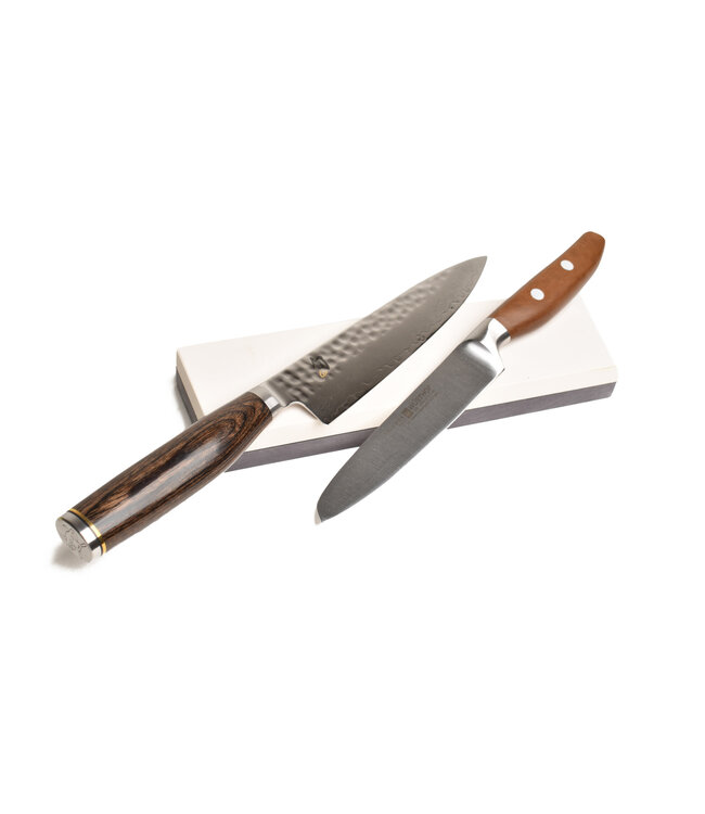 Ardennes witte korundum steen / BBW combinatiesteen 25 x 6 cm