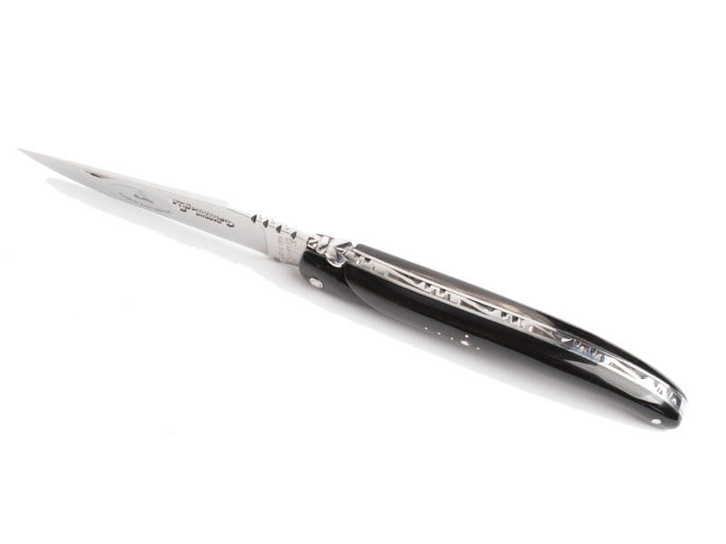 Laguiole en Aubrac 12cm buffel - plein manche - glanzend