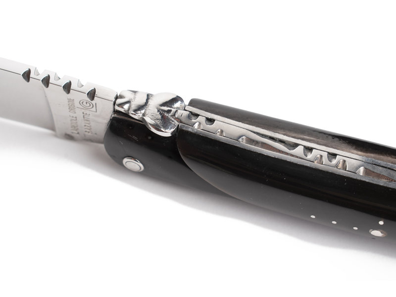 Laguiole en Aubrac 12cm buffel - plein manche - glanzend