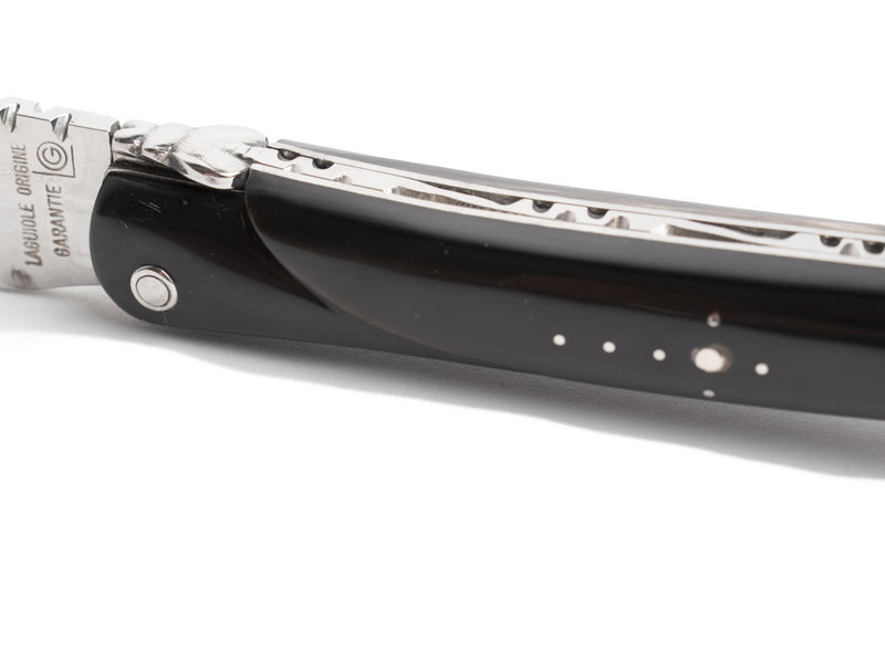 Laguiole en Aubrac 12cm buffel - plein manche - glanzend