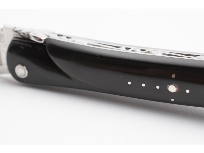 Laguiole en Aubrac 12cm buffel - plein manche - glanzend