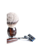 Muhle Sophist scheerset in ironwood - Gillette® Fusion5™ - kwast silvertip dassenhaar