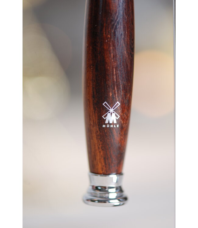 Muhle Sophist scheerset in ironwood - Gillette® Fusion5™ - kwast silvertip dassenhaar