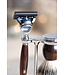Muhle Sophist scheerset in ironwood - Gillette® Fusion5™ - kwast silvertip dassenhaar