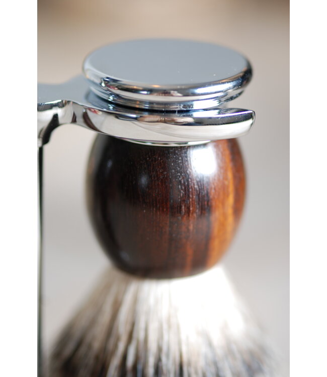 Muhle Sophist scheerset in ironwood - Gillette® Fusion5™ - kwast silvertip dassenhaar