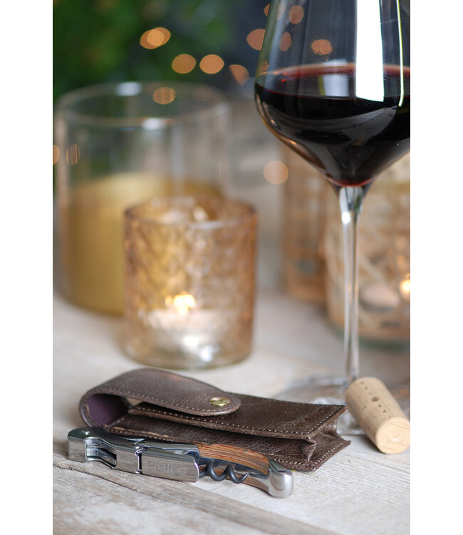 Pulltex Pulltap's Classic Toledo kurkentrekker - rosewood - lederen hoes