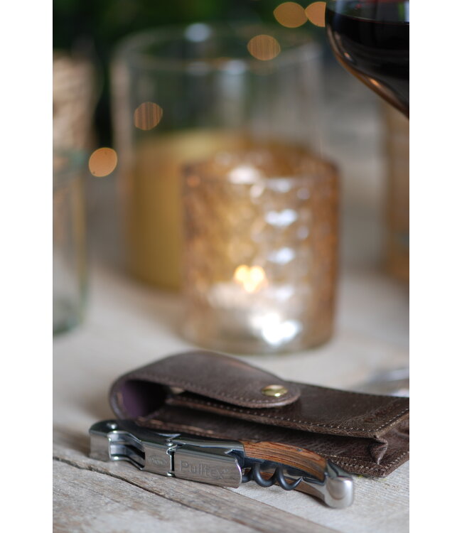 Pulltex Pulltap's Classic Toledo kurkentrekker - rosewood - lederen hoes