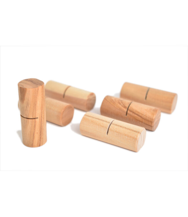 Laguiole en Aubrac steuntjes in olijfhout voor steakmessen