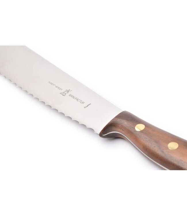 Herder Grand Moulin broodmes met heft in walnoothout