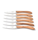 Laguiole en Aubrac 6 steakmessen ecir - olijfhout