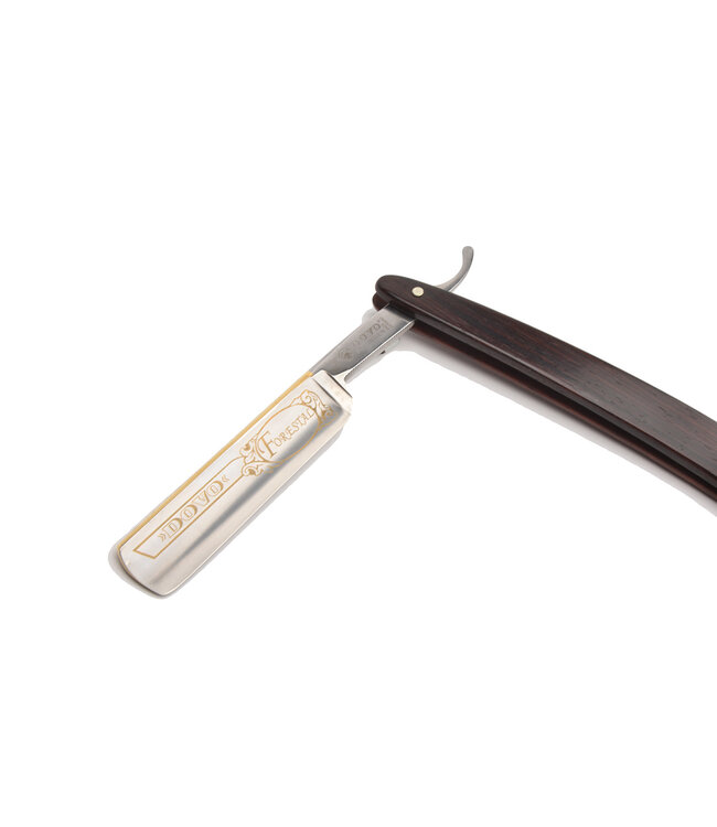 Dovo open scheermes 5/8 - koolstofstaal - cocobolo