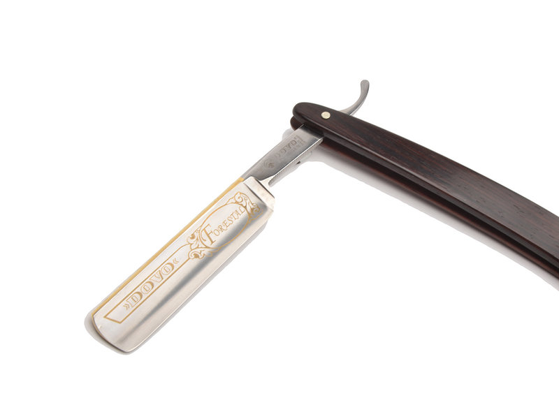 Dovo open scheermes 5/8 - koolstofstaal - cocobolo