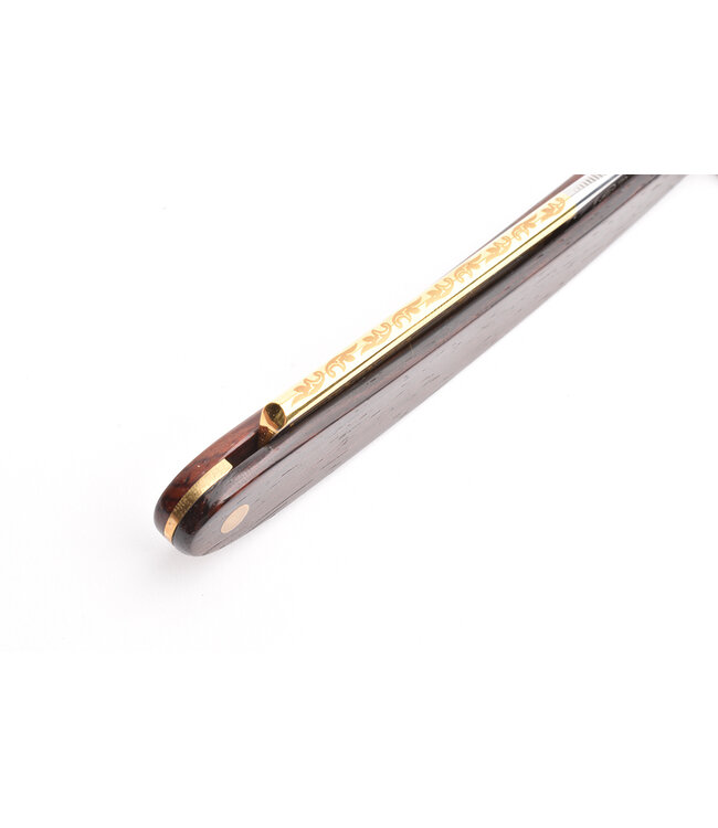 Dovo open scheermes 5/8 - koolstofstaal - cocobolo