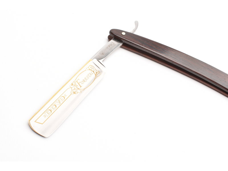 Dovo open scheermes 5/8 - koolstofstaal - cocobolo