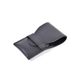 Niegeloh 4-delig etui met schaar en nagelknipper - zwart leder