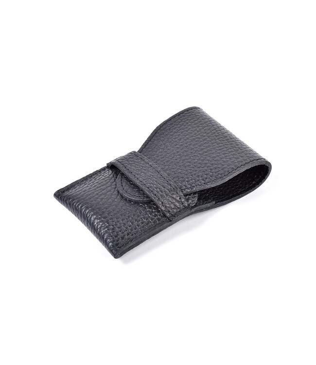 Niegeloh 4-delig etui (soepel) met schaar en nagelknipper - zwart volrundleer