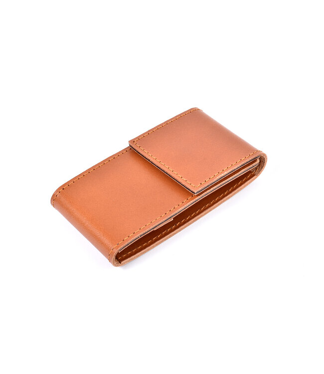 Niegeloh 4-delig etui met schaar en nagelknipper - caramel leder