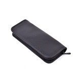 Niegeloh 5-delig etui met 2 scharen - zwart rundsleder (soepel)