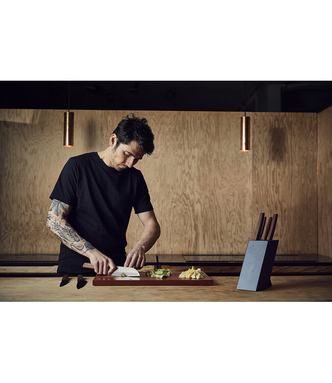 Victorinox Santoku met kuiltjes Swiss modern