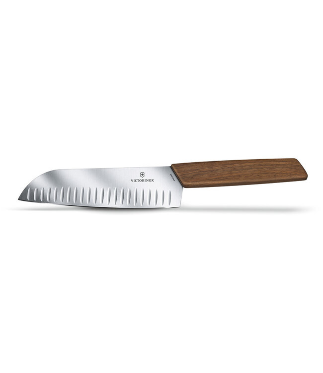 Victorinox Santoku met kuiltjes Swiss modern