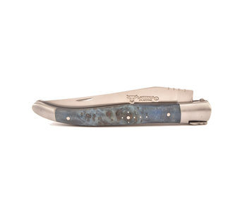 Laguiole en Aubrac 12cm  loupe de peulier - bleu