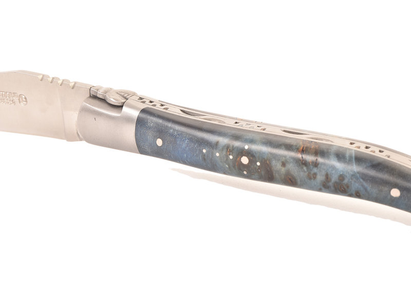 Laguiole en Aubrac 12cm  loupe de peulier - bleu