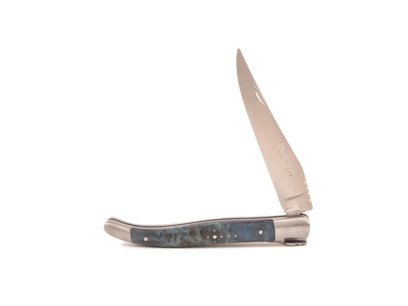 Laguiole en Aubrac 12cm  loupe de peulier - bleu