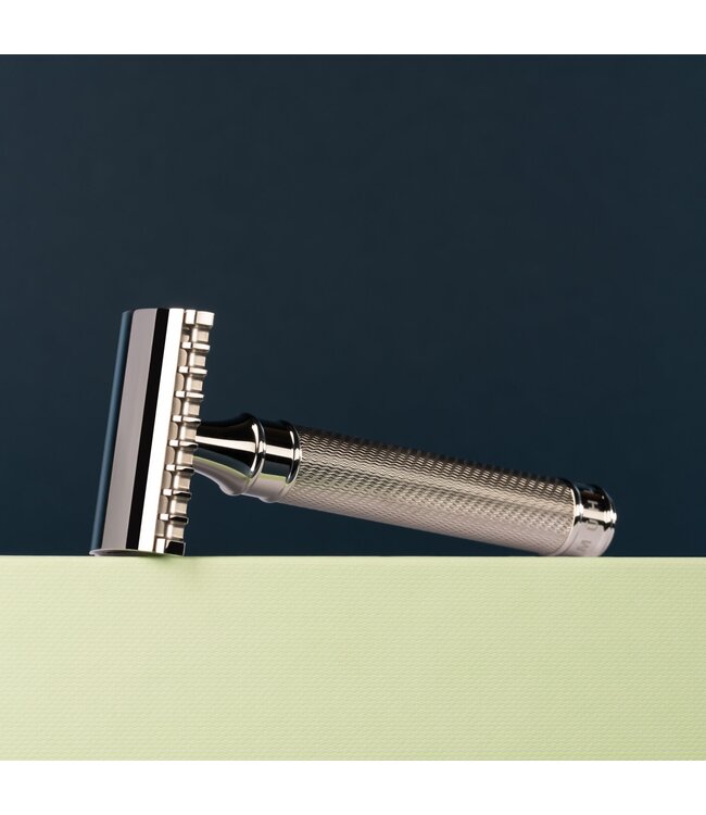 Muhle Traditional Grande safety razor  - rvs - open kam