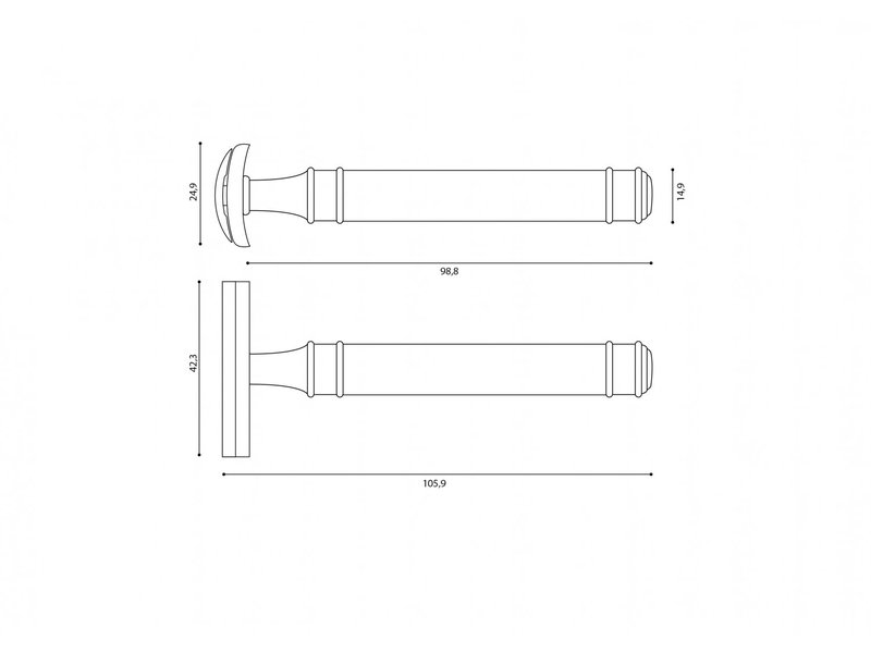 Muhle Traditional Grande safety razor  - rvs - open kam